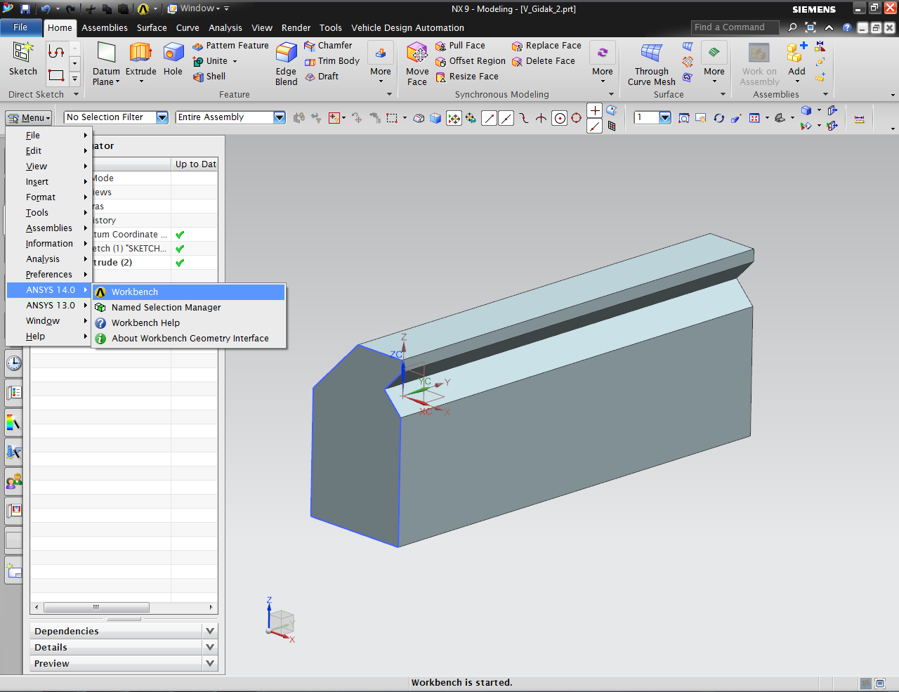 Proceso de malla en ANSYS