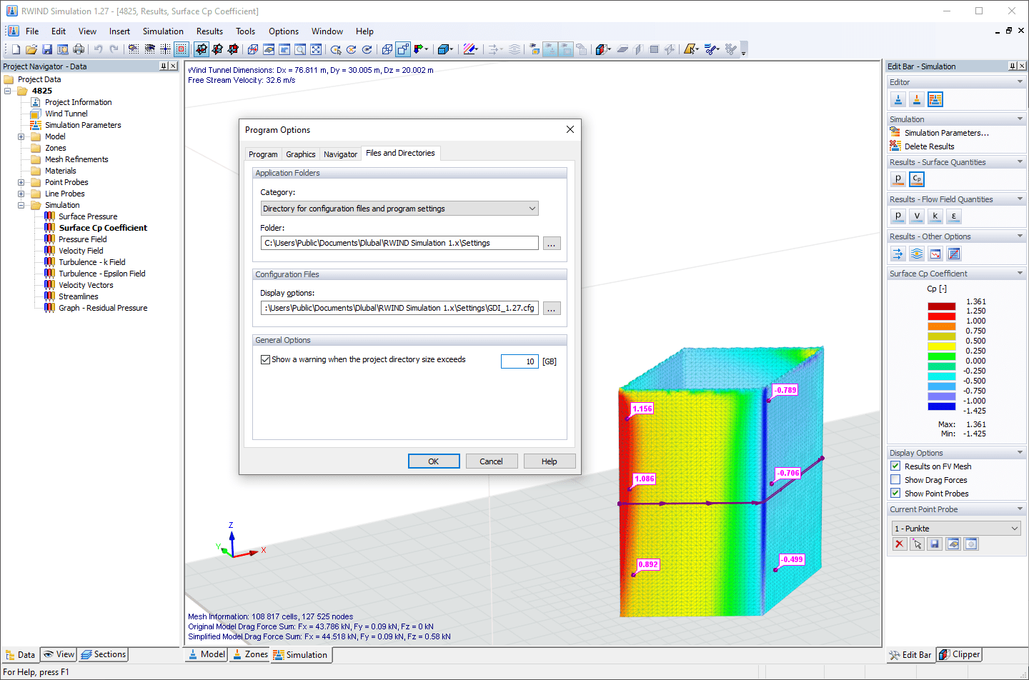 Exportación de resultados a software