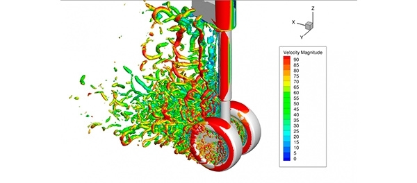 Simulación de flujo turbulento