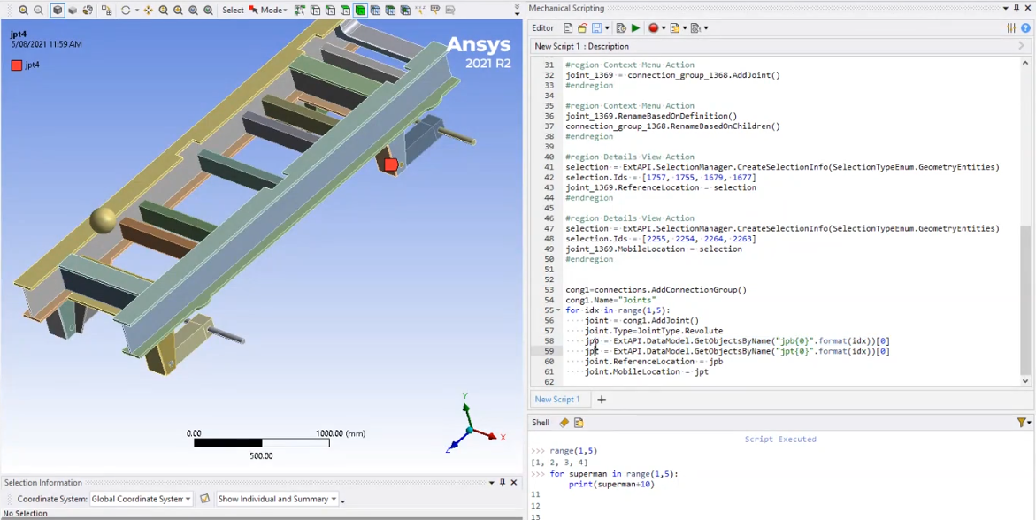 ANSYS con Python y simulaciones