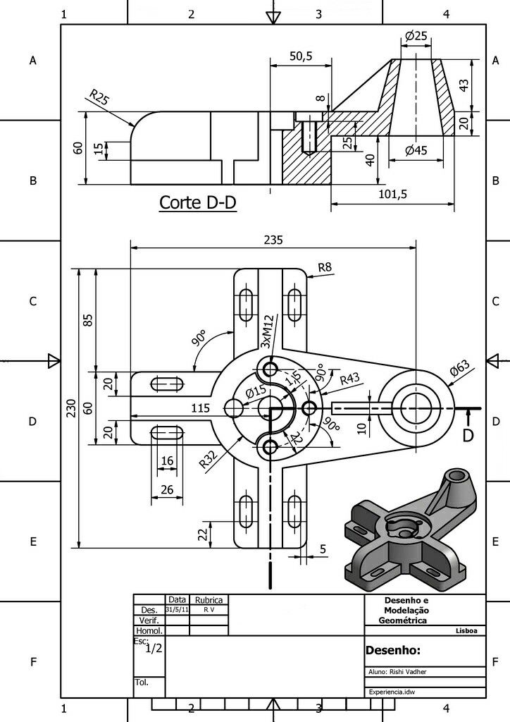 Isométrico con Ansys