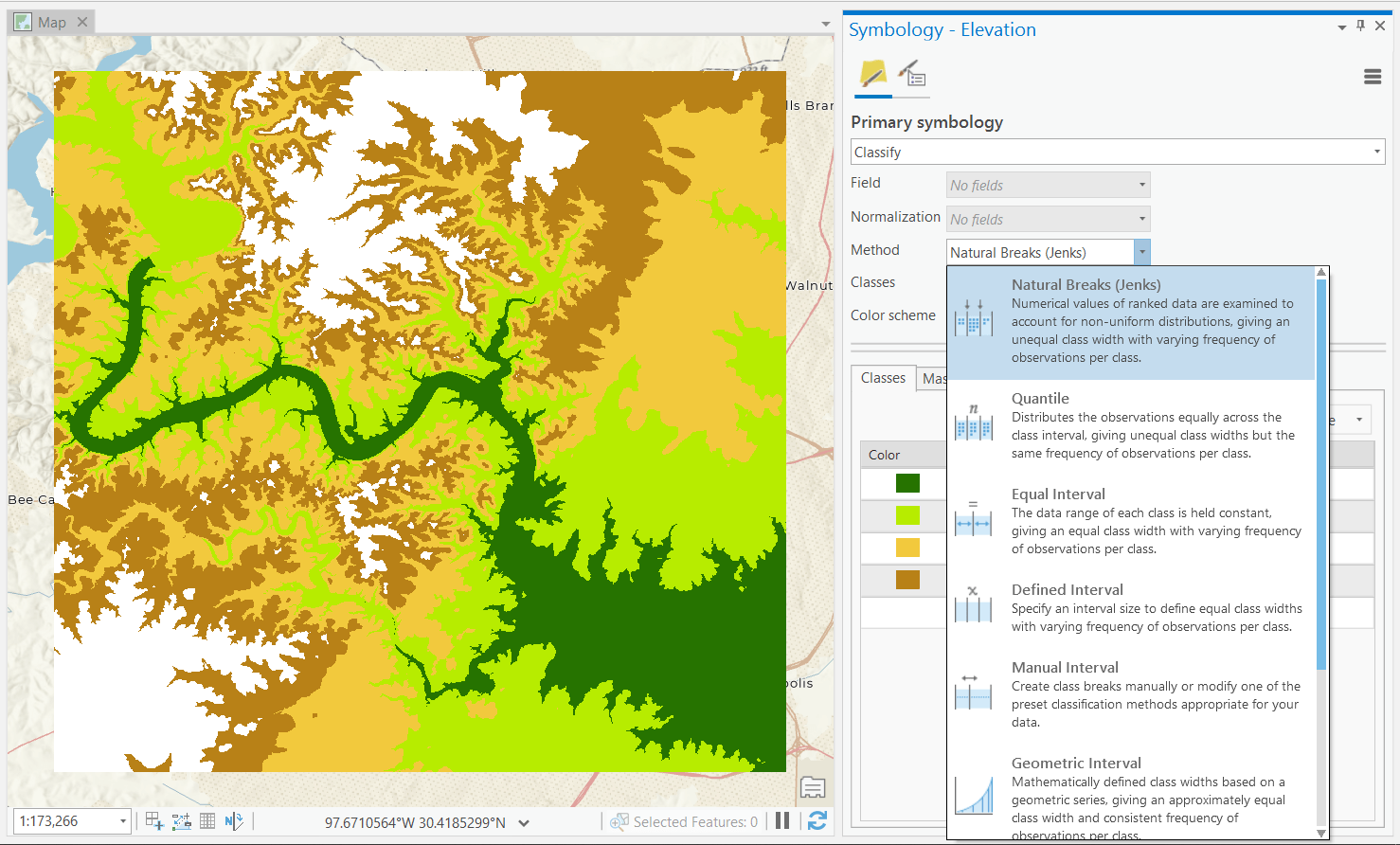 Conjuntos de datos en ArcGIS