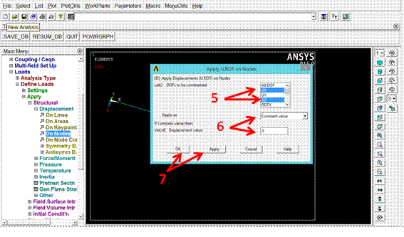 Comandos de ocultar resultados en Ansys