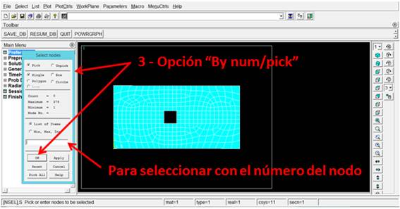 Generación de nodos en ANSYS