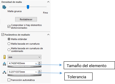 Mallado combinado Ansys