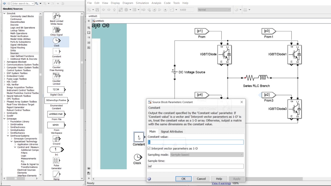 Simulación onda cuadrada en Ansys Simplorer