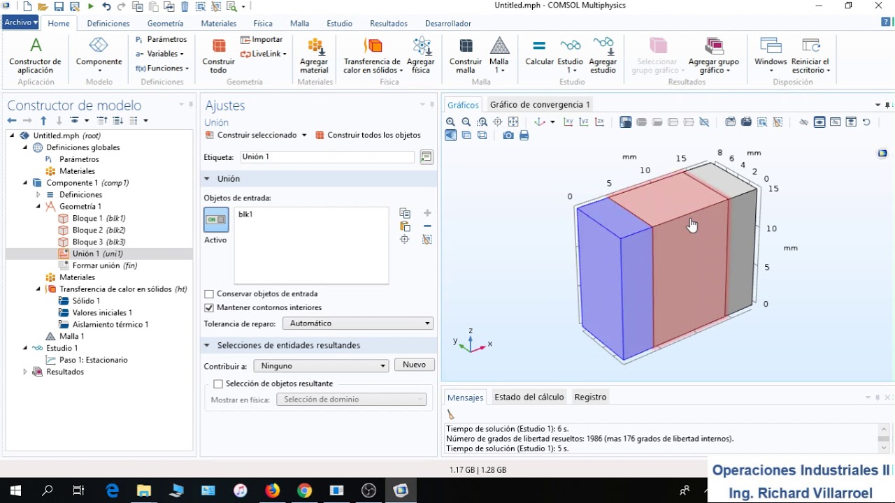 Simulación del flujo de calor