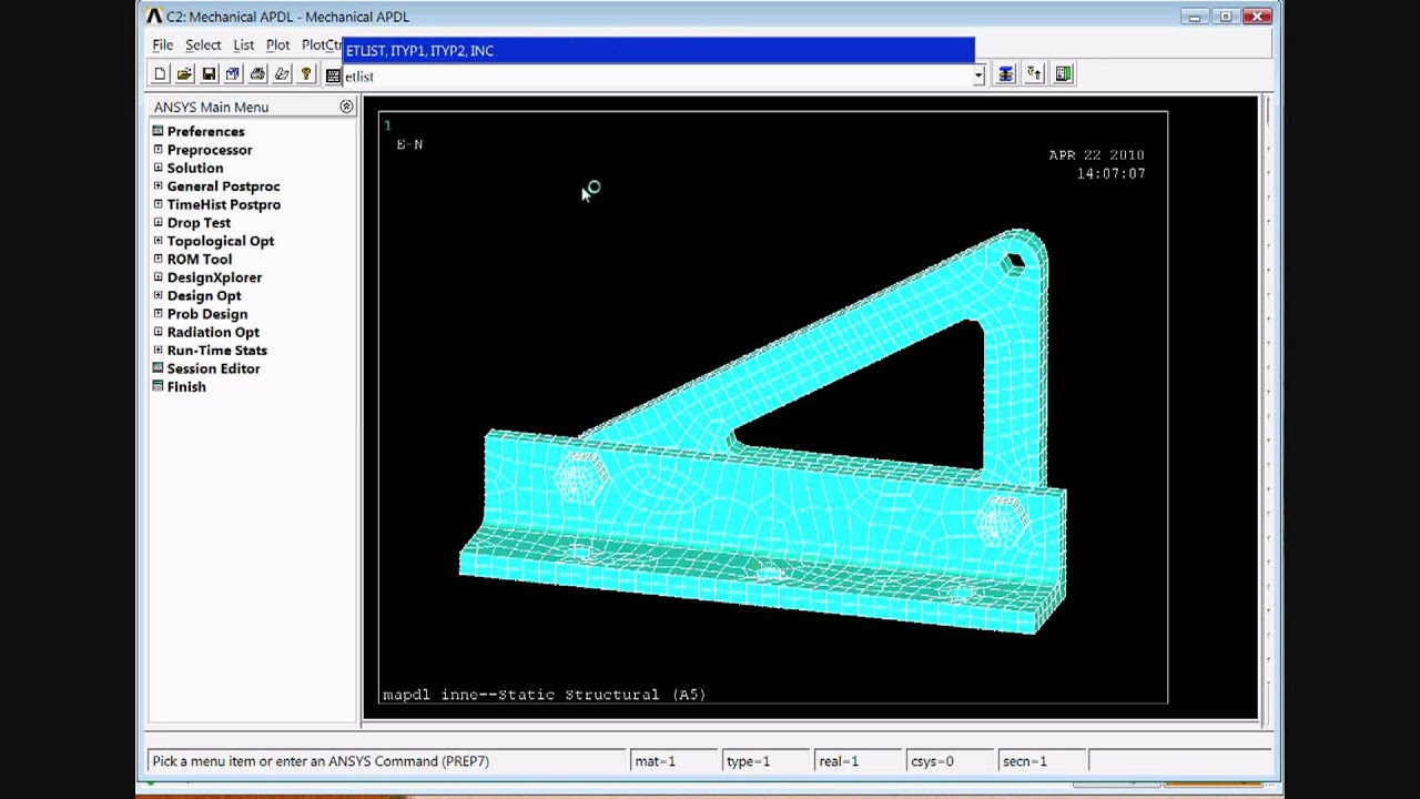 ANSYS APDL en acción