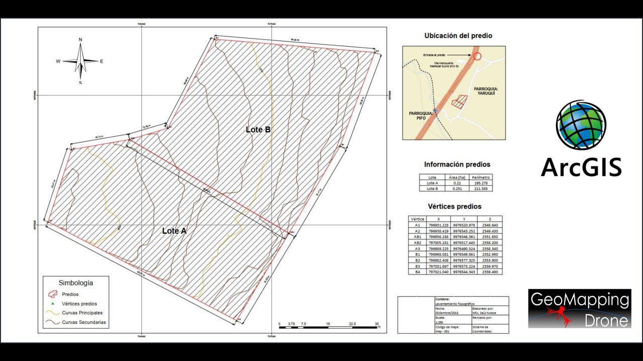 Base topográfica en ArcGIS