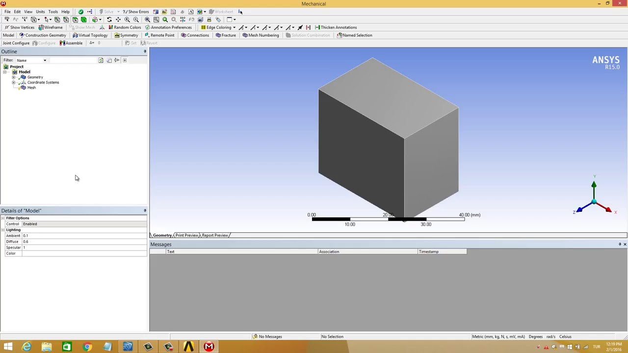 Archivo IGES en Ansys