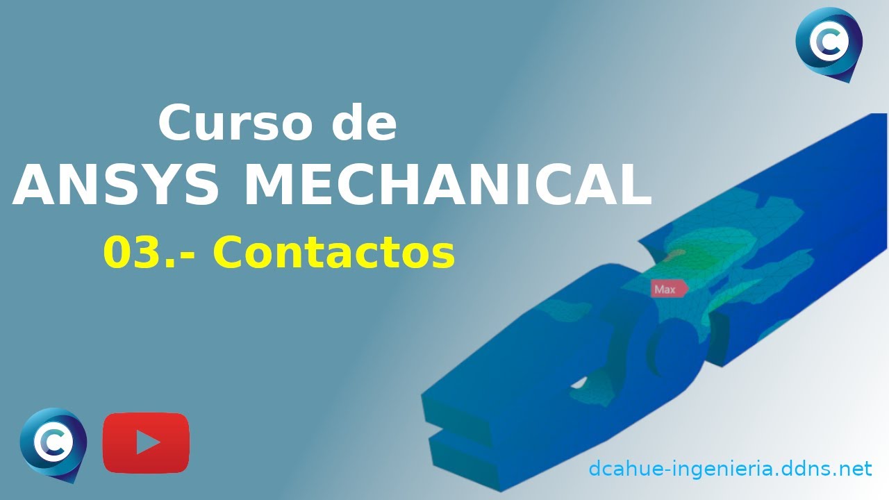 Simulación de contacto en Ansys