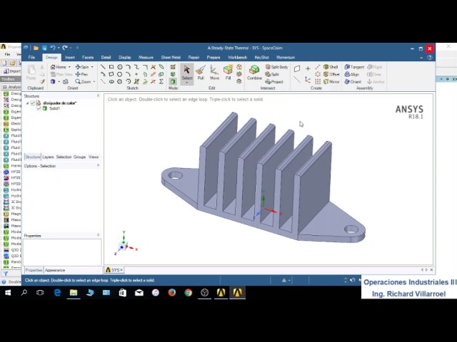 Árbol simulado en ANSYS